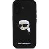Karl Lagerfeld dėklas skirtas Apple iPhone 16 compatible with MagSafe KLHMP16SSKHPPLK (Sil KL Head Print) juodos spalvos
