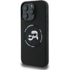 Karl Lagerfeld Liquid Silicone K&CH Heads MagSafe dėklas skirtas Apple iPhone 16 Pro Max juodos spalvos