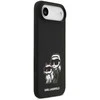 Karl Lagerfeld Liquid Silicone K&CH Sketch MagSafe dėklas skirtas Apple iPhone 17 Air juodos spalvos