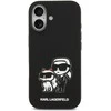 Karl Lagerfeld Liquid Silicone K&CH Sketch MagSafe dėklas skirtas Apple iPhone 17 juodos spalvos