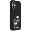 Karl Lagerfeld Liquid Silicone K&CH Sketch MagSafe dėklas skirtas Apple iPhone 17 juodos spalvos