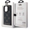 Karl Lagerfeld PU Karl Heads Pattern MagSafe dėklas telefonui Apple iPhone 15 Pro Max juodos spalvos