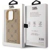 Karl Lagerfeld PU Karl Heads Pattern MagSafe dėklas telefonui Apple iPhone 15 Pro rusvai gelsvas