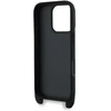 Karl Lagerfeld Saffiano Crossbody su dirželiu Karl ir Choupette dėklas iPhone 16 Pro Max juodos spalvos