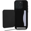 Karl Lagerfeld Saffiano Crossbody Strap Karl and Choupette Apple iPhone 16 Pro Max dėklas telefonui juodos spalvos