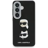 Dėklas Karl Lagerfeld Saffiano Double Heads Metal Samsung Galaxy S26 juodos spalvos