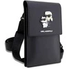 Krepšys Karl Lagerfeld Saffiano Karl & Choupette Head (KLWBSAKCPMK) juodos spalvos