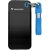 Kietasis diskas „Verbatim Pocket SSD 512GB“ išorinis diskas – raktų pakabutis su USB-C 3.2 gen.2 kabeliu juoda-mėlyna 32283