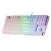„Mars Gaming MK80“ mechaninė žaidimų klaviatūra RGB / rudas jungiklis / JAV