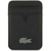 Dėklas Lacoste Iconic Petit Pique MagSafe Case + Wallet for Apple iPhone 17 Pro Max juodos spalvos