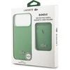 Lacoste Iconic Petit Pique MagSafe dėklas + Wallet skirtas Apple iPhone 17 Pro Max žalios spalvos
