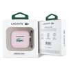 Lacoste Liquid Silicone Croc Logo dėklas skirtas Apple AirPods 4 rožinės spalvos