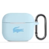Lacoste Liquid Silicone Glossy Printing Logo dėklas skirtas Apple AirPods 3 mėlynos spalvos