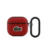 Lacoste Petit Pique Croc Logo Patch dėklas skirtas AirPods 4 raudonos spalvos