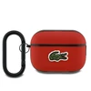 Lacoste Petit Pique Croc Logo Patch dėklas skirtas AirPods Pro 3 raudonos spalvos