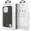 Lacoste PU Leather Champs Elysees MagSafe dėklas skirtas Apple iPhone 17 juodos spalvos