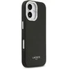Lacoste PU Leather Champs Elysees MagSafe dėklas skirtas Apple iPhone 17 juodos spalvos