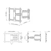 MULTIBRACKETS MB-2758 Sieninis pasukamas laikiklis televizoriams 70" / 40kg