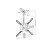 Multibrackets Daugialaikiai laikikliai MB-3090 TV lubų laikiklis 23"-55" / 20kg