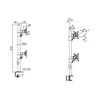 Laikiklis Multibrackets MB VESA DESKMOUNT OFFICELINE DUAL VERTICAL Juodas