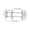 Laikiklis Multibrackets MB SWING ARM 180° 25KG MAX.400X400 BL