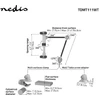 Laikiklis Nedis TDMT111WT Planšetė Stand Universal / baltas
