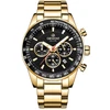 Vyriškas laikrodis Giewont Chronograph Sapphire Gold Juodas GW9140-B4