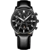 Giewont Chronograph Safyrinis Juodas Vyriškas Laikrodis GW5630-A1