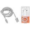 Lamex LTC PS USB-Iphone kabelis, 1 m, sidabrinės spalvos.