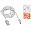 Lamex LTC PS USB -mikroUSB kabelis, 1 m, sidabrinės spalvos.