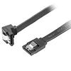 LANBERG CA-SASA-13CU-0050-BK CABLE SATA DATA II 6GB/S F/F 50cm METAL CIP ANGLED Juodas