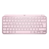 Minimalistinė Belaidė Klaviatūra su apašvietimu Logitech MX Keys Mini, Rožinės spalvos, US tarptautinis (Qwerty) išdėstymas