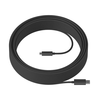Logitech Strong USB kabelis 10 m 3.2 Gen 2 (3.1 Gen 2) USB A USB C Juoda