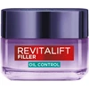 L'Oreal Paris Revitalift Filler Oil Control Day Gel-Kreminis drėkinamasis riebalų išsiskyrimą reguliuojantis gelis-kremas veidui, 50 ml