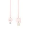 Kabelis USB maoxin USB-A - Lightning 1 m Rožinė (MAX-VI-CS-1M-PI)