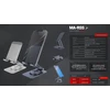 Podstawka Mars Gaming Mars Gaming MA-RSSW Aluminum Alloy Stand for Smartphones 360° / 10'' / Sidabrinis