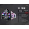 Tacens Mars Gaming MC-VIEW2 Mini Tower Juodas