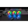 tacens Mars Gaming MF3DPROKIT computer cooling system Kompiuterio dėklas Fan 12 cm Juodas
