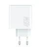 Maxlife MXTC-07-45AC PD QC įkroviklis 1x USB-C 1x USB 45W baltos spalvos