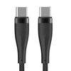 Maxlife MXUC-08 laidas USB-C – USB-C 1,0 m 60W juodas nailoninis