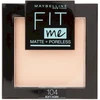 Maybelline MAY FIT ME MAT&POREL.PWD NU 104 Soft Iv see raudona 1