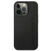 Mercedes Benz Apple iPhone 13 Pro Mercedes AMG dėklas odinis Hot Stamped (AMHCP13LDOLBK) juodos spalvos