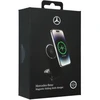 Mercedes Benz Indukcinis įkroviklis 15W sulenkiamas Mercedes Sidabrinis Star MagSafe 2in1 MEMFBGSLK 15W juodos spalvos