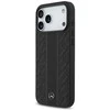 Mercedes Leather Laurel Leaves Stripes MagSafe dėklas Apple iPhone 17 Pro Max juodos spalvos