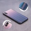 „Mocco Aurora“ stiklinis silikoninis dėklas, skirtas Apple iPhone XS Max, rudas - Juodas