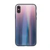 „Mocco Aurora“ stiklinis silikoninis dėklas, skirtas Apple iPhone XS Max, rudas - Juodas