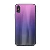 Dėklas Mocco Aurora Glass Silicone Back Case for Apple iPhone 6 Plus / 6S Plus Rožinė - Juodas