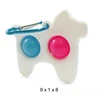 Mocco Mocco Bubble Pop It Antistress Sensory / Dog / keychain / Baltas