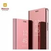 Mocco Clear View atverčiamas dėklas skirtas Samsung Galaxy A42 5G, rožinis