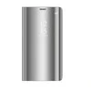 Mocco Clear View atverčiamas dėklas skirtas Samsung Galaxy A42 5G, sidabrinis